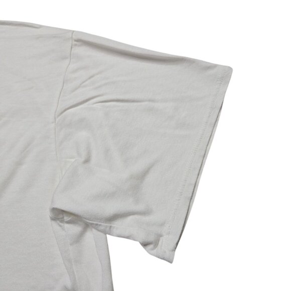 Heart and Hips Crop Top Womens Juniors Small White Oversized Short Sleeve - Picture 7 of 11